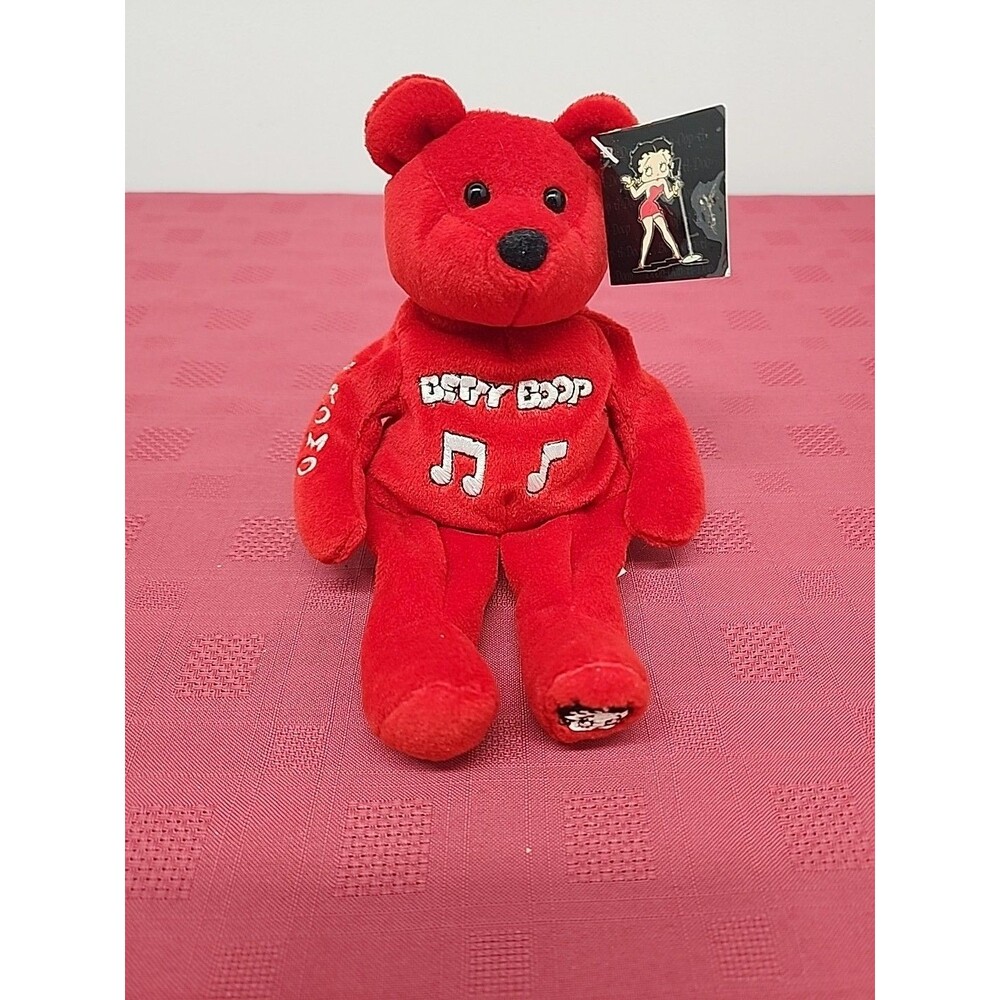 Betty Boop Bear Beanie Plush By King Features Rare Promo On Arn With Tags 1999